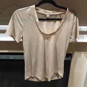 Oatmeal color j crew t shirt